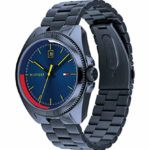 Tommy Hilfiger Men’s Quartz Stainless Steel and Bracelet Casual Watch, Color: Blue (Model: 1791689)