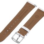 MICHELE MS20AB010100 20mm Leather Alligator White Watch Strap