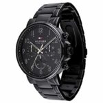 Tommy Hilfiger Men’s Quartz Watch with Stainless Steel Strap, Black, 12.6 (Model: 1710383)