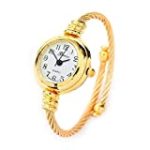 New Gold Geneva Cable Band Women’s Small Size Bangle Watch
