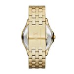 Armani Exchange Men’s Hampton Slim Stainless Steel Watch, Color: Gold (Model: AX2145)