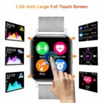 CanMixs Smart Watch for Android Phones iOS Bluetooth Smart Watches for Men Women IP68 Waterproof Sport Smartwatch Fitness Tracker Heart Rate Sleep Monitor Touch Screen Compatible Samsung iPhone