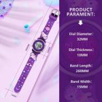 Kids Watches Girl Watches Ages 3-12 Sports Waterproof 3D Cute Cartoon Digital 7 Color Lights Wrist Watch for Kids
