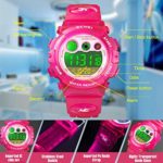 Birthday Gifts for 6-12 Years Old Girls, Pink Kids Digital Sports Waterproof Watches with Alarm Stopwatch Children Outdoor Analog Electronic Watch Birthday Presents Gifts for Age 4-12 Year Old Girls