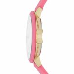 kate spade new york Women’s Park Row Quartz Watch with Silicone Strap, Pink, 11.7 (Model: KSW1518)