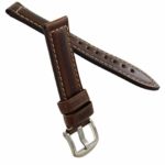 Hadley Roma Brown 22mm Mens Water Resistant and Hypo Allergenic Oil Tan Leather Watch Band