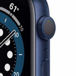 New Apple Watch Series 6 (GPS, 44mm) – Blue Aluminum Case with Deep Navy Sport Band