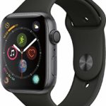 (Renewed) Apple Watch Series 4 (GPS, 44MM) – Space Gray Aluminum Case with Black Sport Band