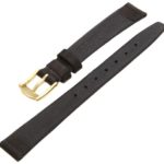 Hadley-Roma Women’s 12mm Leather Watch Strap, Color:Black (Model: LSL976RA-120)