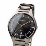 BERING Men’s Quartz Watch with Titanium Strap, Silver, 20 (Model: 11739-772)