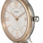Fossil Women’s Jacqueline Mini Quartz Stainless Three-Hand Watch, Color: Silver/Rose Gold (Model: ES4612)