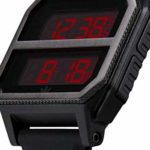 Adidas Watches Archive_R2. Black Silicone, 22mm Band Width (All Black/Red, 41mm Case)