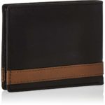 Fossil Men’s Quinn Leather Bifold with Flip ID Wallet, Black