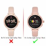 Diruite 3-Pack for Kate Spade Scallop 2 (2019) Screen Protector Tempered Glass for Kate Spade Scallop 2 Smartwatch [Anti-Scratch] [2.5D 9H hardness]