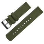 20mm Army Green – BARTON Canvas Quick Release Watch Band Straps – Choose Color & Width – 18mm, 19mm, 20mm, 21mm, 22mm, 23mm, or 24mm