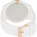 Lacoste Women’s Ladies 12.12 Stainless Steel Quartz Watch with Silicone Strap, White, 17 (Model: 2000960)