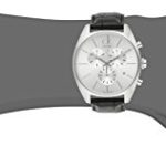Calvin Klein Men’s K2F27120 Exchange Stainless Steel Watch with Black Leather Band