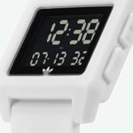 adidas Originals Watches Archive_SP1 Silicone Strap w/Polycarbonate Buckle, 24mm Width (24mm) – White