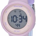 Armitron Sport Women’s Digital Chronograph Blush Pink and Powder Blue Interchangeable Silicone Strap Watch, 45/7124PBLST, Blue/Lavender