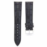 Genuine Leather Watch Band Strap Compatible with Baume Mercier Capeland Watch 21/18mm Black