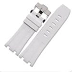 28mm Rubber Watch Strap Band OEM Style for AP100 Audemars Piguet Royal Oak Offshore Multi Camo Color (White)