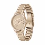 Lacoste Women’s Quartz Watch with Stainless Steel Strap, Ionic Plated Carnation Gold Steel, 18 (Model: 2001172)