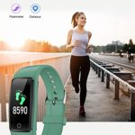 Willful Fitness Tracker Non Bluetooth Simple No App No Phone Needed Waterproof Fitness Watch Pedometer Watch with Steps Calories Counter Sleep Tracker for Kids Parents Men Women (Green)