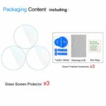 Suoman 3-Pack for Michael Kors Women’s Gen 5E 42mm Screen Protector, 2.5D 9H Hardness Tempered Glass Screen Protector for Michael Kors Gen 5E 42mm Smartwatch