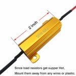 LivTee 4Pcs 50W 6ohm Load Resistors – Fix LED Bulb Fast Hyper Flash Turn Signal Blink Error Code