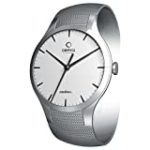 Obaku Women’s V100LCCMC Silver Stainless-Steel Quartz Watch with White Dial