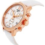 Tissot Quickster Mother of Pearl Dial Leather Strap Ladies Watch T0954173611700