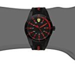 Ferrari Men’s 0830245 REDREV Analog Display Quartz Black Watch