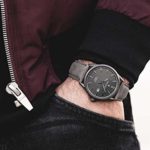 Vincero Luxury Men’s Kairos Wrist Watch – Top Grain Italian Leather Watch Band – 42mm Analog Watch – Japanese Quartz Movement (Matte Gray)