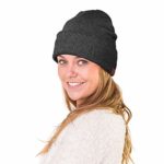OZERO Winter Beanie Daily Hat Warm Polar Fleece Ski Stocking Skull Cap for Men and Women Gray