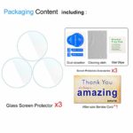 Suoman 3-Pack for Michael Kors Access MKGO Screen Protector Tempered Glass, 2.5D 9H Hardness Screen Protector for Michael Kors Gen 4 MKGO Smartwatch