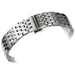 Men’s 316L Solid Stainless Steel Metal Watch Band/Strap Replacement for Tissot 1853 Le Locle T41 Series 19mm 20mm