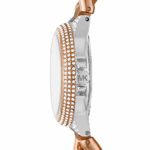 Michael Kors Women’s Camille Quartz Watch with Stainless Steel Strap, Pink, 9 (Model: MK6843)