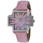 Locman Women’s Stainless Steel Quartz Watch with Leather Strap, Pink, 15 (Model: 180MOPPK)