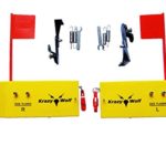 Krazywolf Planer Board (P007),Includes Spring Flag System,Left&Right L10 xW3.5“,Pair,Yellow