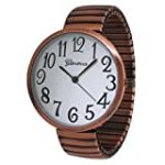Geneva Super Large Stretch Watch Clear Number Easy Read (Copper)