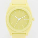 Nixon Women’s Time Teller 40mm Watch, Matte Citron, Yellow, One Size
