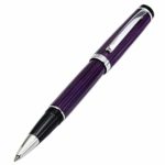 Xezo Diamond Cut Gel Ink Rollerball Pen (Incognito Purple R), Purple Metallic, Black, Silver