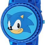 Sonic the Hedgehog Kids’ SNC4020 Digital Display Quartz Blue Watch