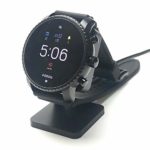 Magnetic Watch Charger Dock Compatible with Fossil Gen 5/4,Replacement Charging Stand for Sport Watch Fossil/MK/Skagen/Emporio Armani Smart Watch,Black