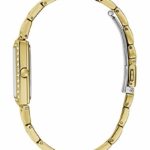 GUESS Women’s Analog Quartz Watch with Stainless Steel Strap, Gold, 18 (Model: GW0026L2)