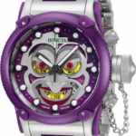 Invicta 34292 DC Comics 52mm Limited Ed Purple Joker Russian Diver Offshore Swiss Quartz Chronograph Watch