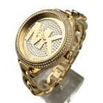 Michael Kors Women’s Slim Runway Gold Tone Stainless Steel Watch MK3474