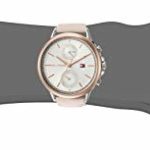 TOMMY HILFIGER Women’s Quartz Stainless Steel and Leather Strap Watch, Color: Blush (Model: 1781913)