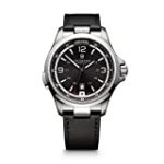 Victorinox Men’s Night Vision Titanium Swiss-Quartz Watch with Rubber Strap, Black, 21 (Model: 241664)