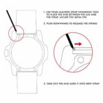 Luminox Genuine Replacement Band – 4 Loop Webbing Strap for Luminox Watches 0320, 3000, 3050, 3080, 8400 – Black Nylon 22mm